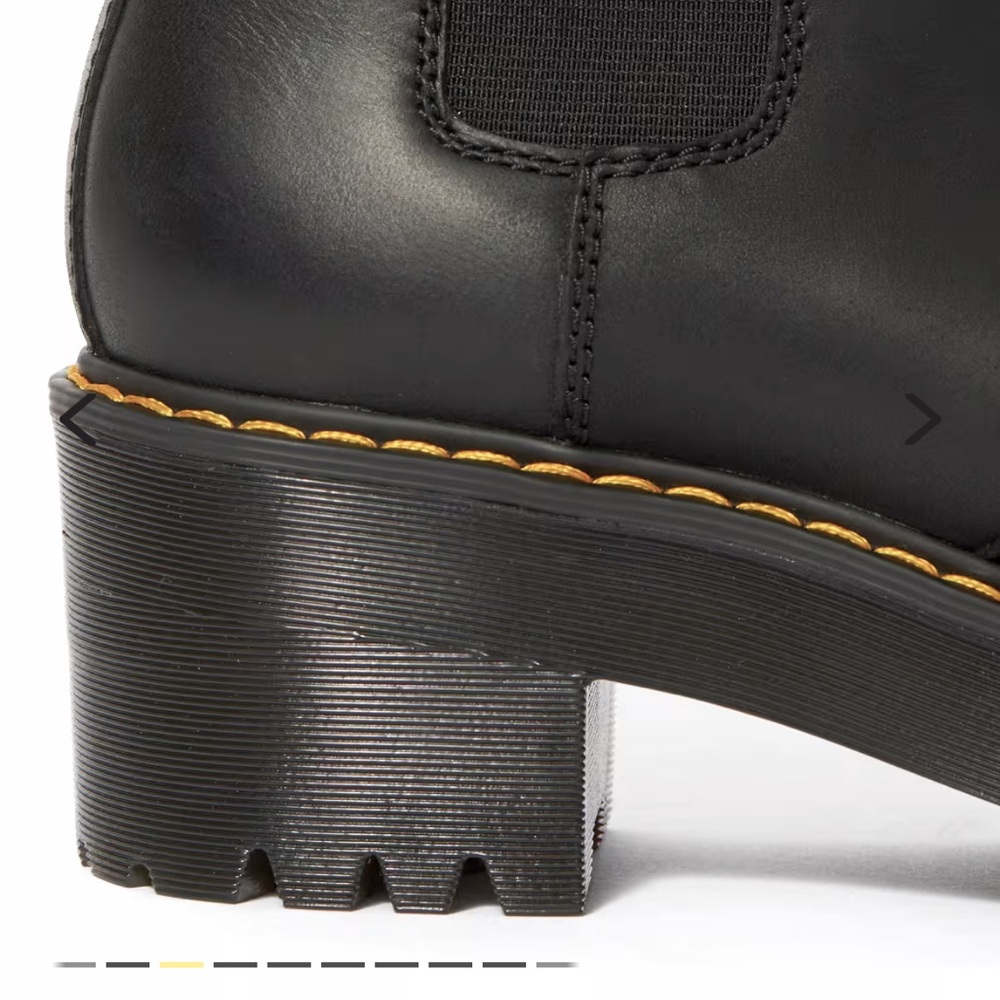Dr Marten ROMETTY WYOMING LEATHER PLATFORM CHELSEA BOOTS Black US 5 EU 36 - Picture 5 of 11